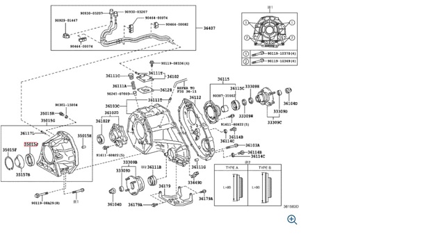 Сальник роздавальної коробки, первинного вала 9031143007 TOYOTA