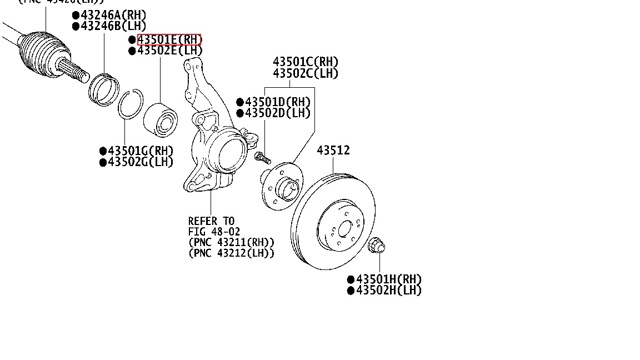 Підшипник маточини 9036945003 TOYOTA