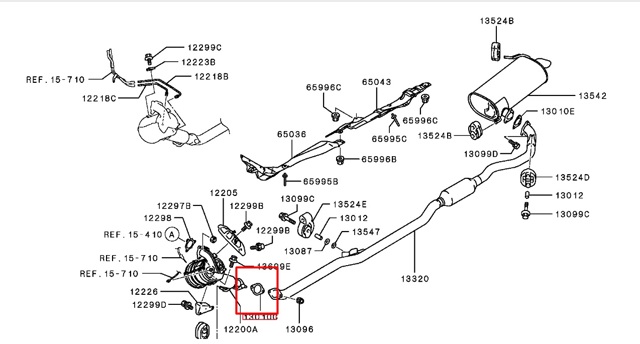 Нейтралізатор MR529716 MITSUBISHI