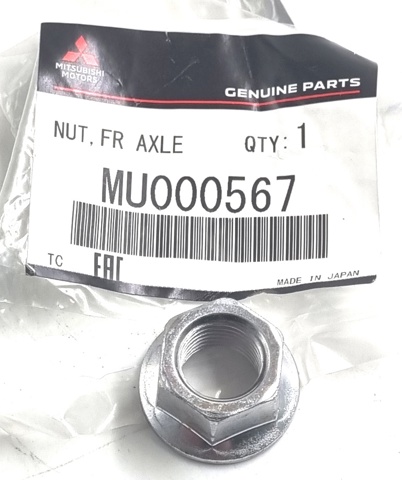 Гайка болта кріплення переднього важеля, нижнього MU000567 MITSUBISHI