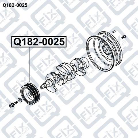 Демпферний шків колінвала Q1820025 Q-FIX