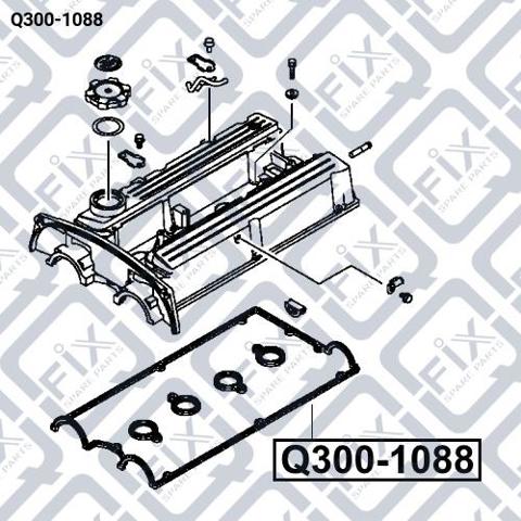 Прокладка кришки клапанної  Q3001088 Q-FIX