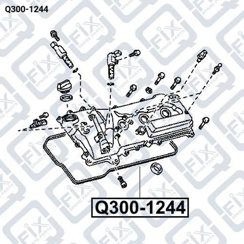Прокладка клапанної кришки двигуна, ліва Q3001244 Q-FIX