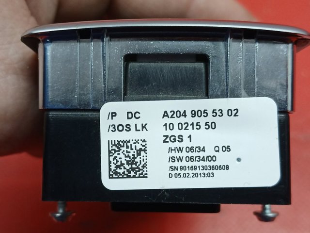 Кнопковий блок керування склопідіймачами передній лівий A2049055302 TESLA