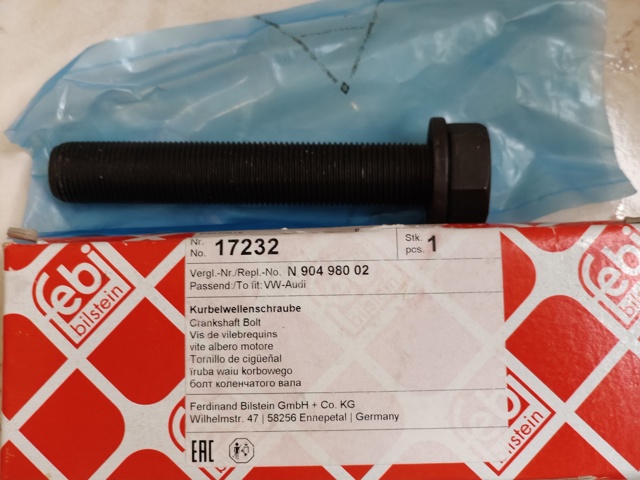 Болт колінвалу 17232 FEBI
