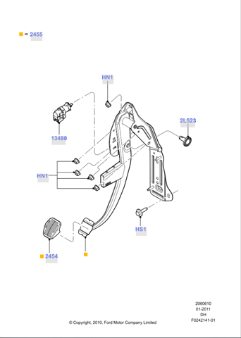 Датчик педалі гальма 8T4Z13480A FORD