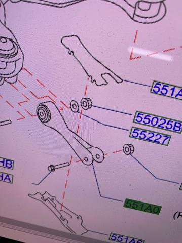Діагональний важіль 551A05DA0A NISSAN