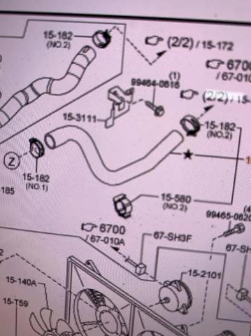 Патрубок системи охолодження PXPV1518X MAZDA