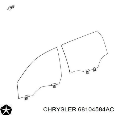 Скло передньої правої двері 68104584AC CHRYSLER