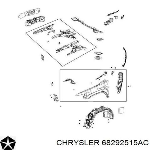 Ліве переднє крило 68292515AC CHRYSLER