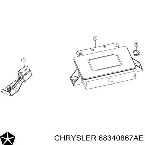 Блок керування (модуль) електромеханічного стояночного гальма 68340867AE CHRYSLER