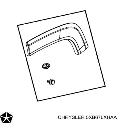 Розширювач заднього крила, лівий 5XB67LXHAA CHRYSLER