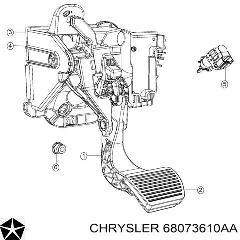 Жабка стопів 68073610AA CHRYSLER