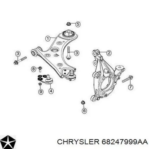 Правий важіль передній нижній підвіски 68247999AA CHRYSLER