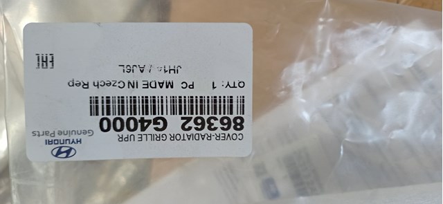 Молдинг решітки радіатора, верхній 86362G4000 HYUNDAI