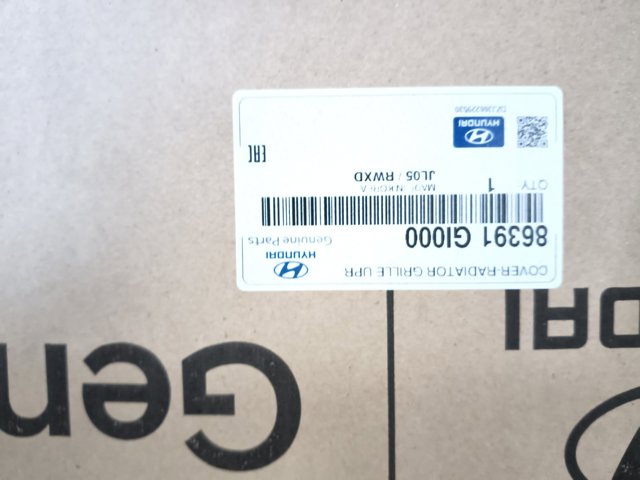 Накладка верхня передній панелі / супорта радіатора 86391GI000 HYUNDAI