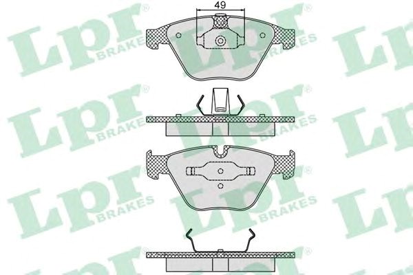 Гальмівні колодки 05P1193 LPR