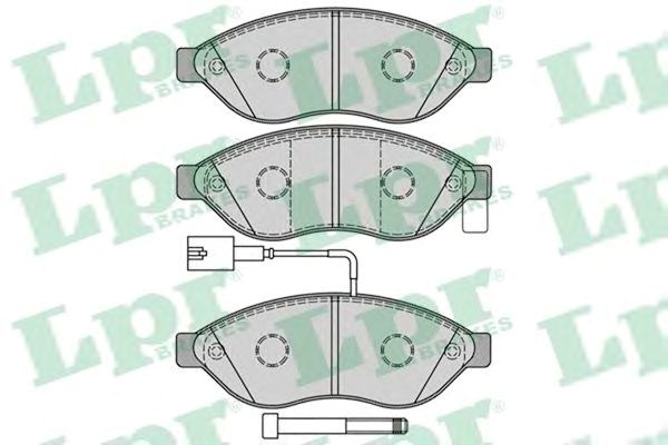 Передні гальмівні колодки 05P1287 LPR