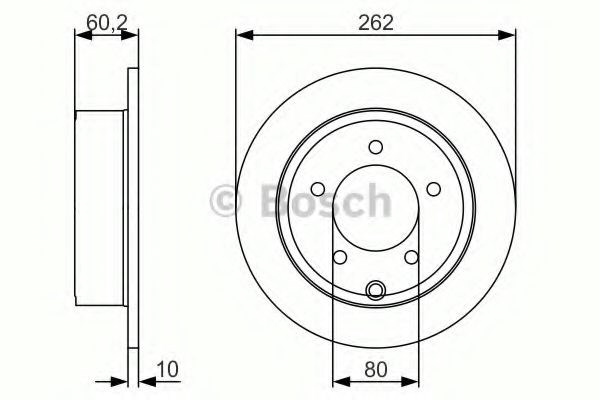 Дискові гальма 0986479A39 BOSCH