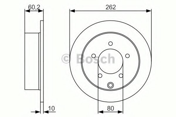 Дискові гальма 0986479A41 BOSCH