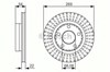 Диск гальмівний задній 0986479A42 BOSCH