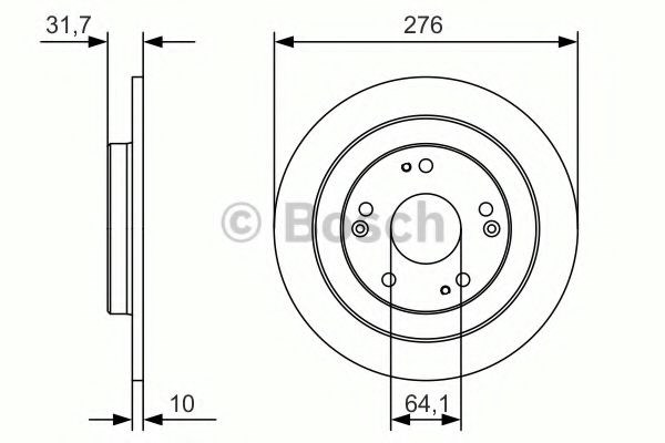 Задні дискові гальма 0986479A92 BOSCH