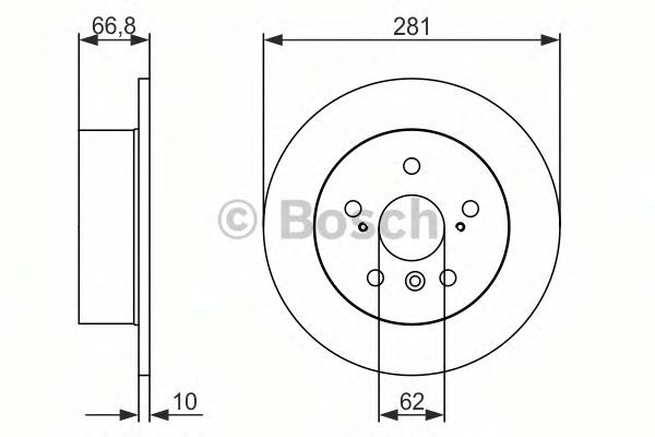 Дискові гальма 0986479C21 BOSCH
