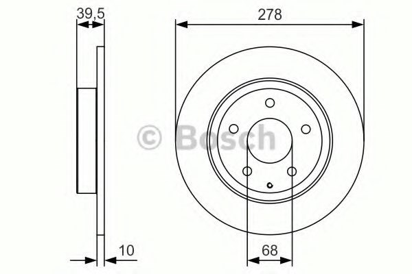 Задні дискові гальма 0986479C22 BOSCH