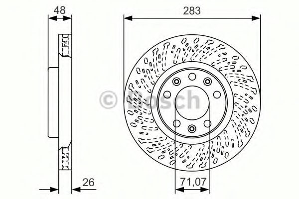 Гальмо дискове переднє 0986479C35 BOSCH