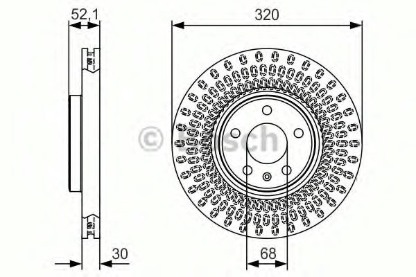 Гальмо дискове переднє 0986479C49 BOSCH