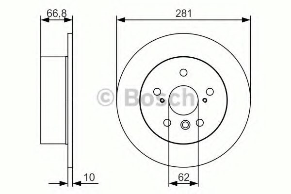 Задні дискові гальма 0986479R06 BOSCH