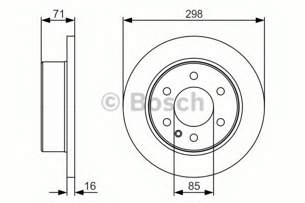 Дискові гальма 0986479S05 BOSCH