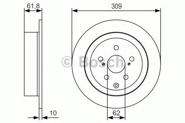 Дискові гальма 0986479T04 BOSCH