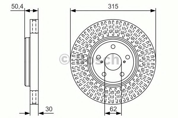 Ротор гальмівний 0986479T40 BOSCH