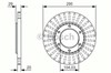 Диск гальмівний передній 0986479U33 BOSCH