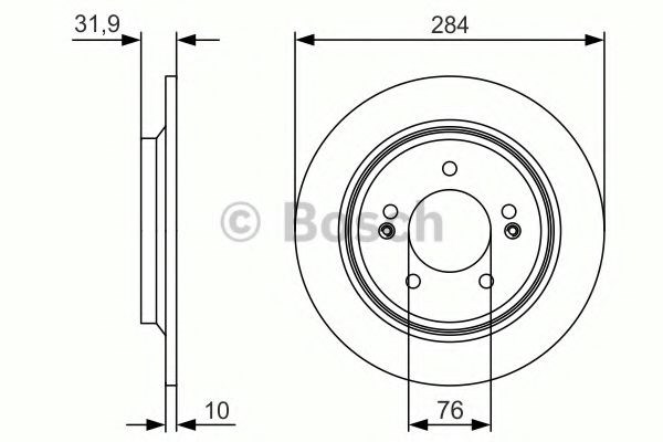 Дискові гальма 0986479V09 BOSCH