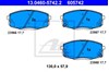 Колодки гальмівні передні, дискові 13046057422 ATE