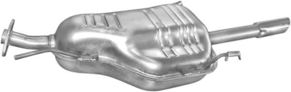 Глушитель (задняя часть) алюминизированная сталь opel astra g 1.8, 2.0 sdn (98-) (17.296) polmostrow 17296