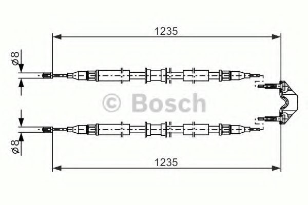 Гальмо стоянкове 1987477869 BOSCH