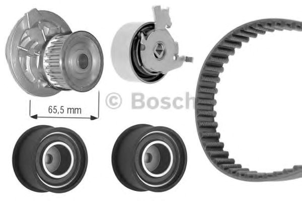 Bosch к-кт. грм (ремінь+3шт.ролика+помпа) opel vectra b 2.0 1 987 948 885
