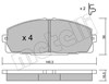 Колодки гальмівні передні, дискові 2204340 METELLI