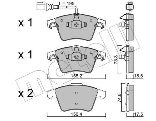 Дискові гальма 2205521 METELLI