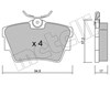 Комплект задніх колодок 2206350 METELLI