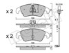 Колодки передні 2207750K METELLI