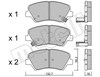 Колодки передні 2209430 METELLI