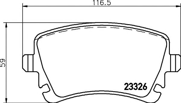 Задні колодки 2332602 TEXTAR