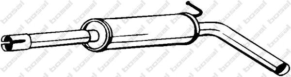 Глушник, центральна частина 233477 BOSAL