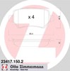 Колодки гальмівні задні, дискові 234171502 ZIMMERMANN
