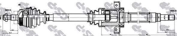 Привід правий 235038 GSP