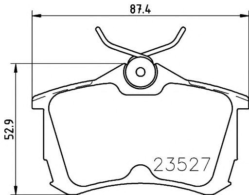 Задні колодки 2352701 TEXTAR